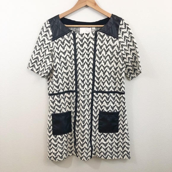 Anthropologie Postmark Chevron Hida Tunic Size Med - Picture 1 of 7
